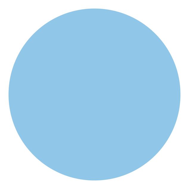 Self-adhesive round wallpaper - Colour Light Blue