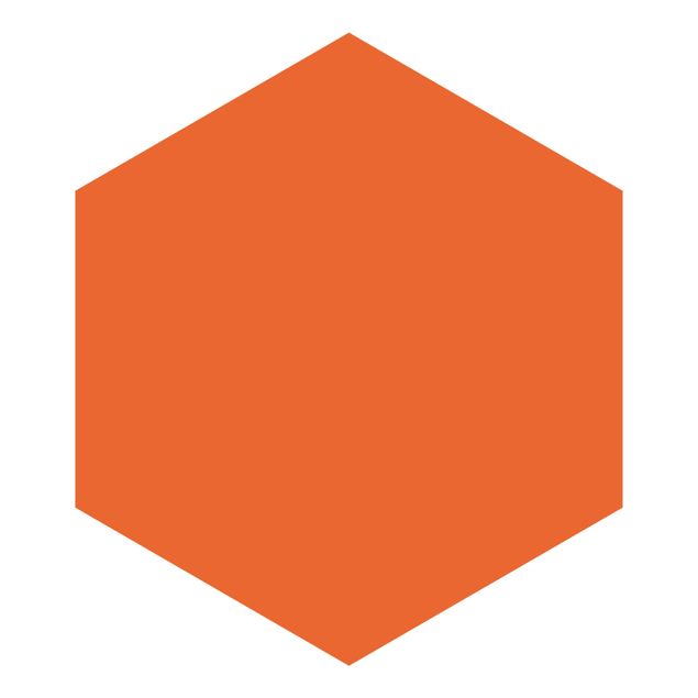 Self-adhesive hexagonal pattern wallpaper - Colour Orange