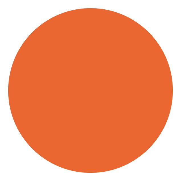 Self-adhesive round wallpaper kids - Colour Orange