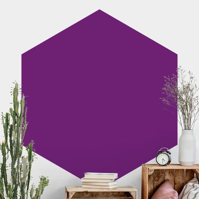 Hexagonal wallpapers Colour Purple