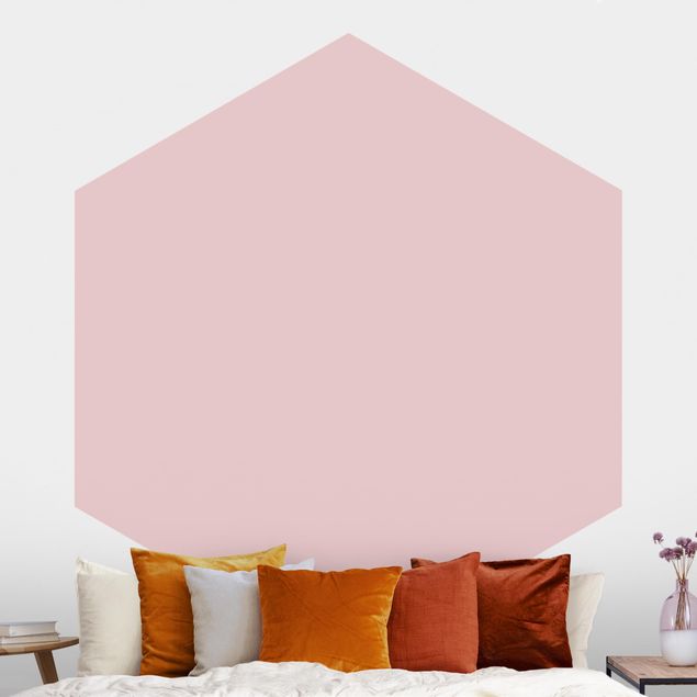 Hexagonal wall mural Colour Rose