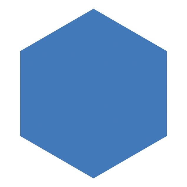 Self-adhesive hexagonal pattern wallpaper - Colour Royal Blue