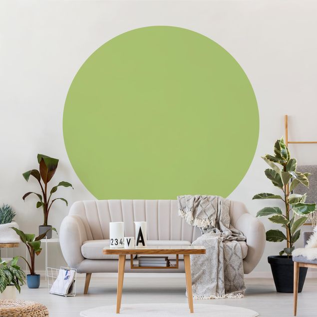 Self-adhesive round wallpaper kids - Colour Spring Green