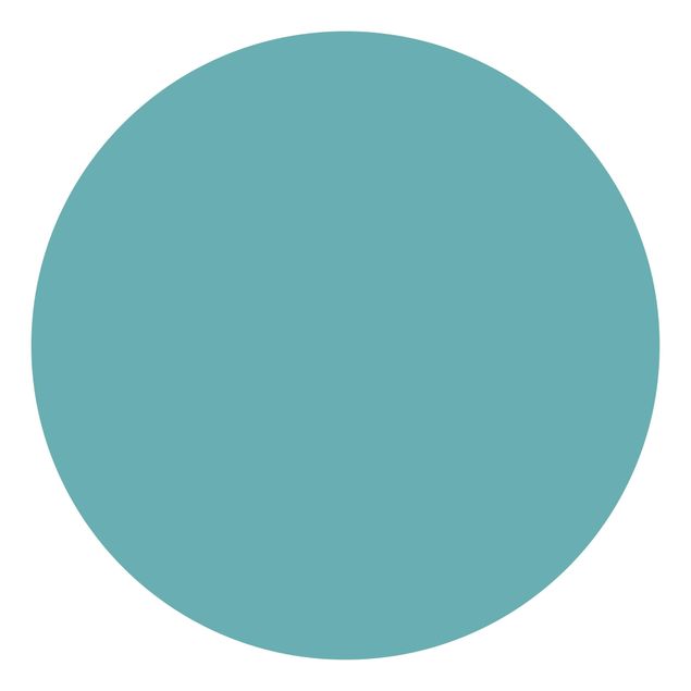 Self-adhesive round wallpaper kids - Colour Turquoise