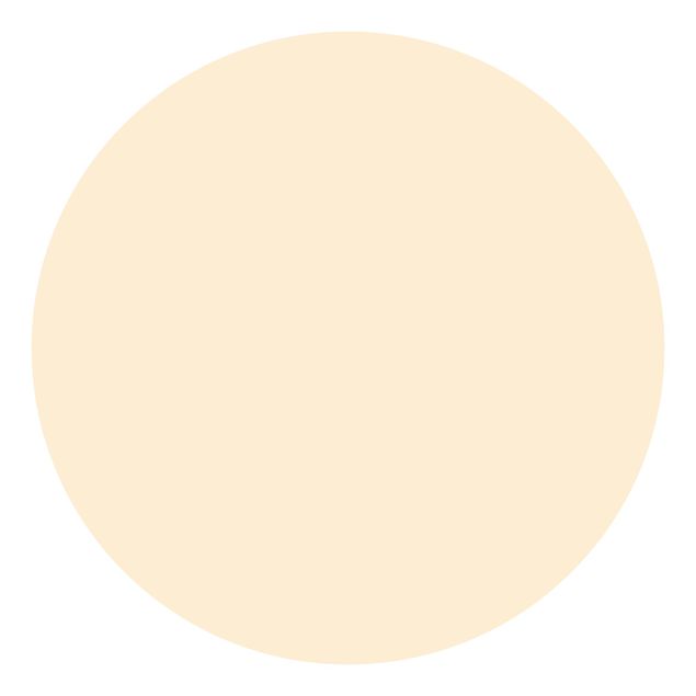 Self-adhesive round wallpaper - Cream