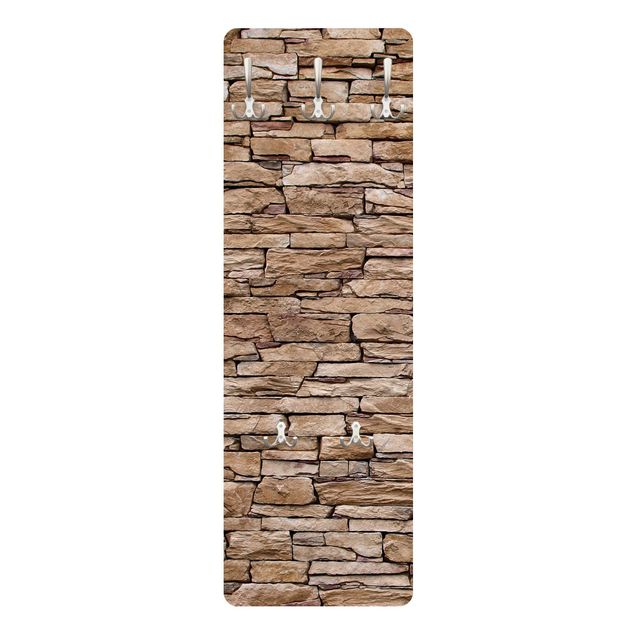 Coat rack stone effect - Crete Stonewall