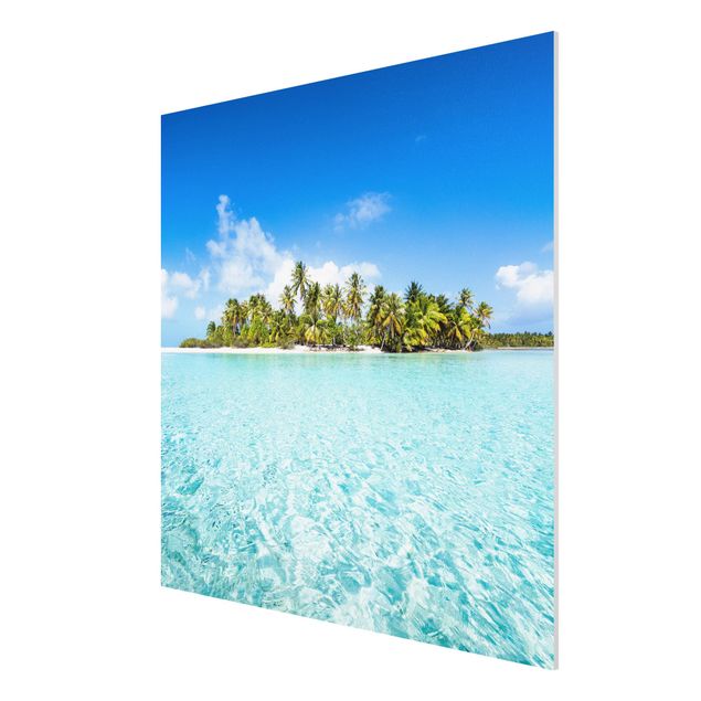 Print on forex - Crystal Clear Water - Square 1:1
