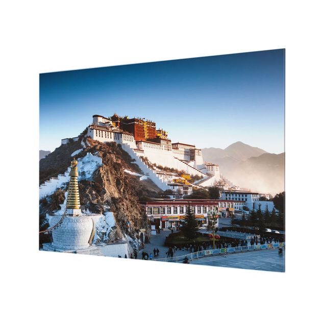 Glass Splashback - Potala Palace In Tibet - Landscape format 4:3