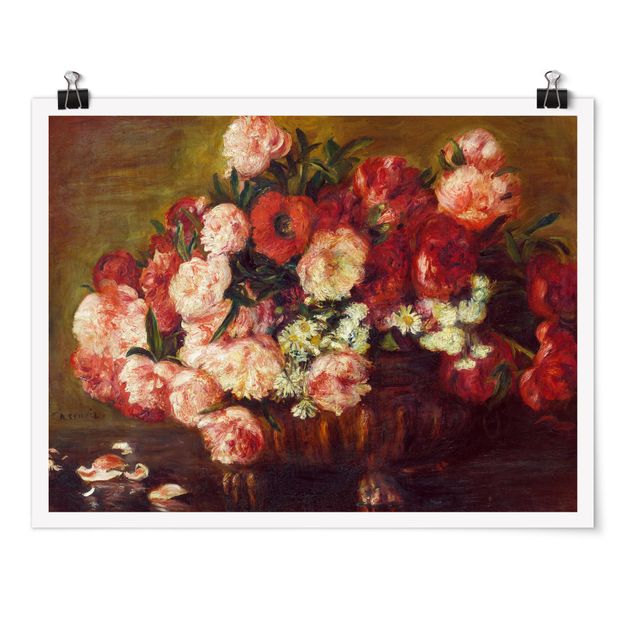 Poster - Auguste Renoir - Still Life With Peonies
