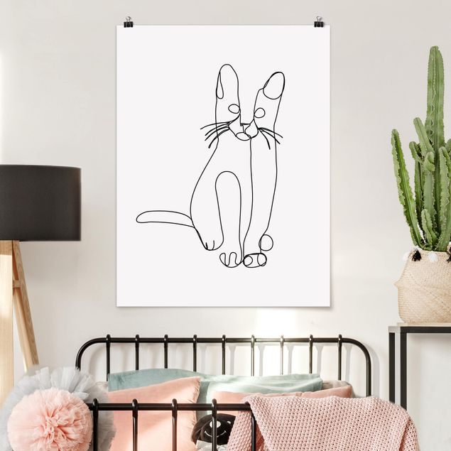 Poster - Cat Line Art