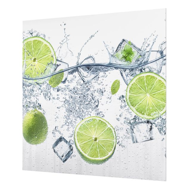 Glass Splashback - Refreshing Lime - Square 1:1