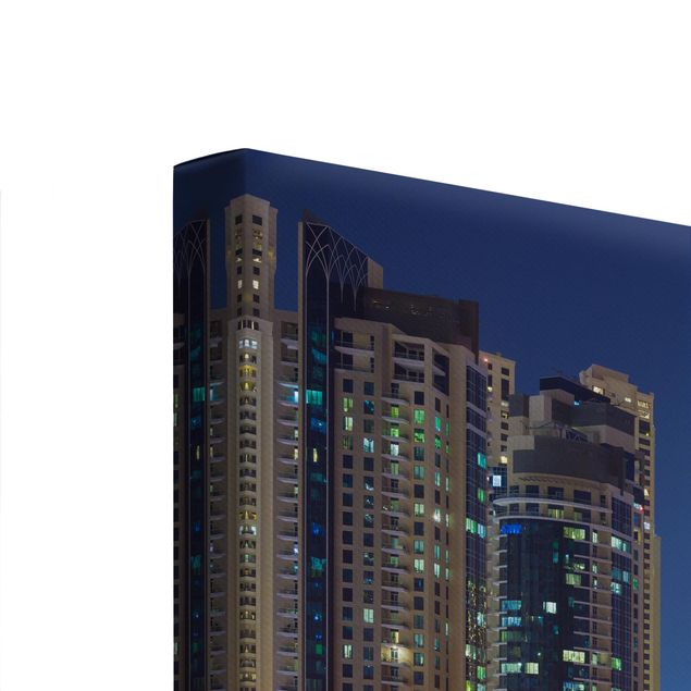 Print on canvas 2 parts - Dubai Night Skyline