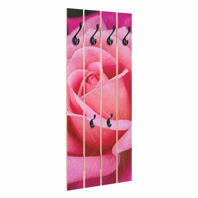 Coat rack - Pink Rose Flowers Green Backdrop