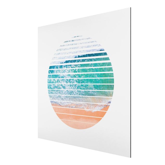 Print on aluminium - Ocean In A Circle