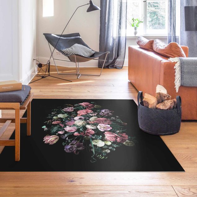 Outdoor rugs Jan Davidsz De Heem - Dark Flower Bouquet