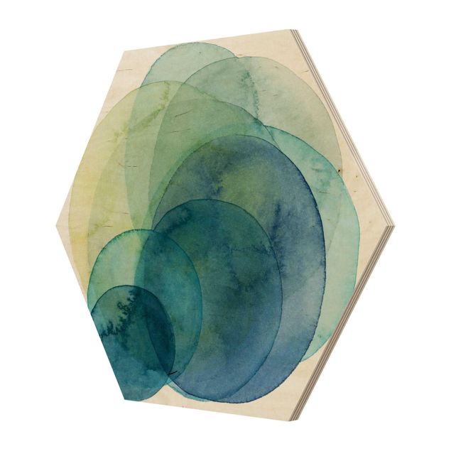 Wooden hexagon - Big Bang - Green