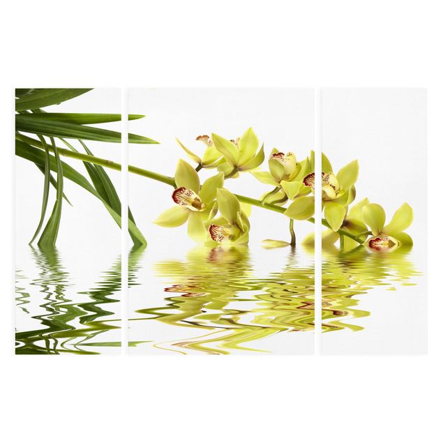 Print on canvas 3 parts - Elegant Orchid Waters