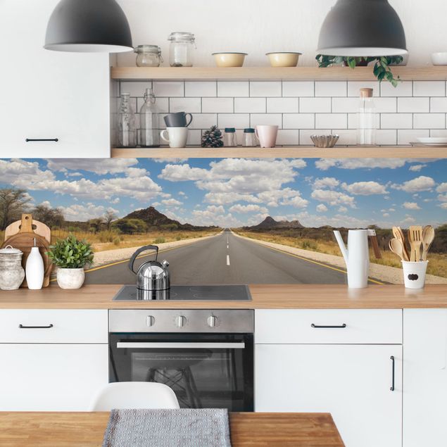Kitchen wall cladding - Route 66
