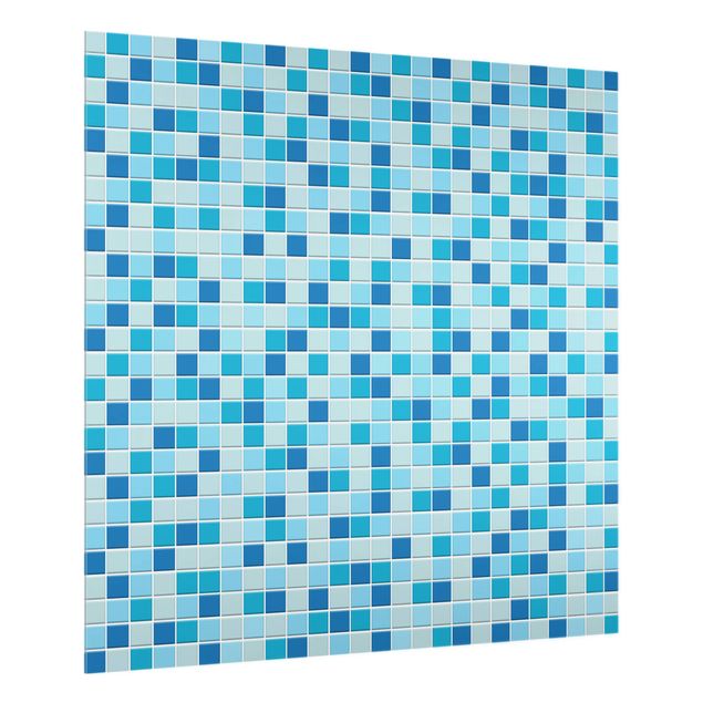 Glass splashback kitchen Mosaic Tiles Meeresrauschen