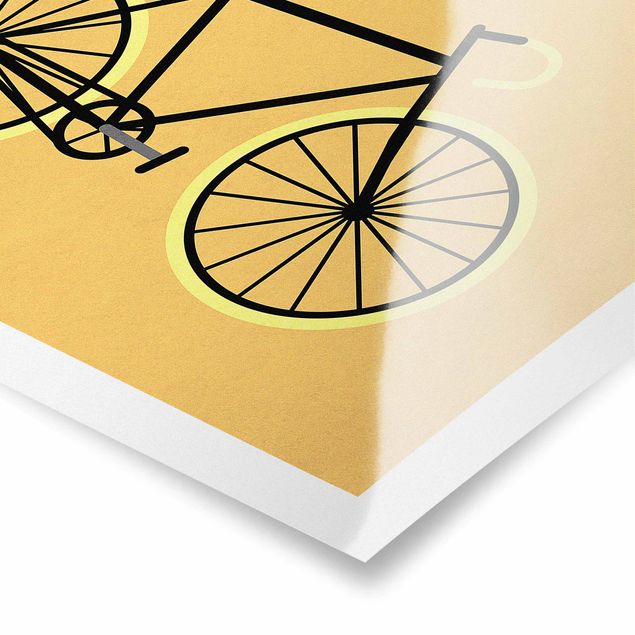 Poster - Bicycle In Yellow