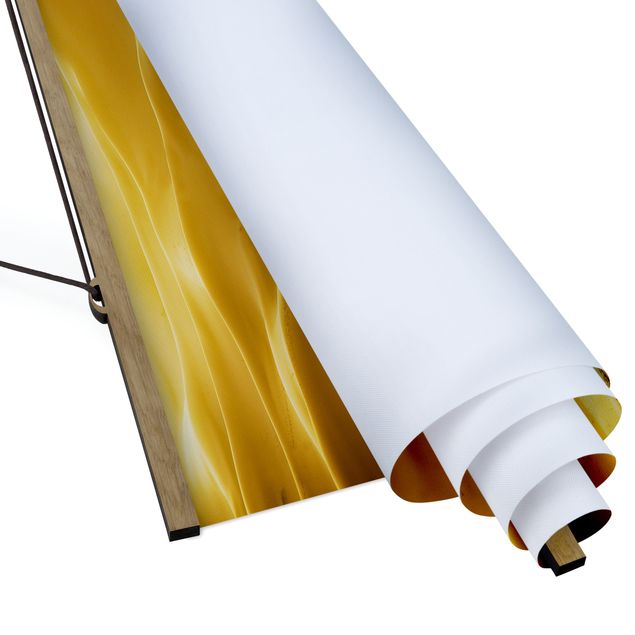 Fabric print with poster hangers - Golden Dunes