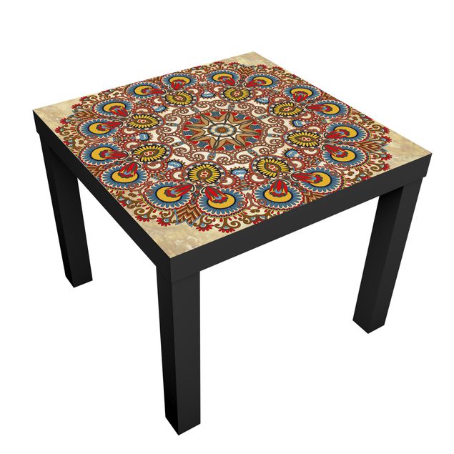 Adhesive film for furniture IKEA - Lack side table - Coloured Mandala