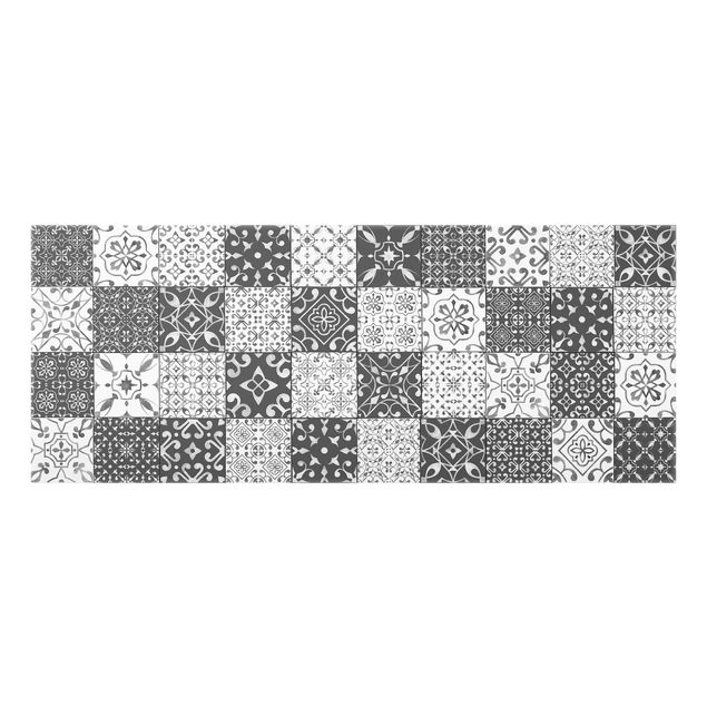 Splashback - Tile Pattern Mix Gray White