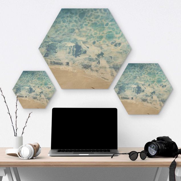 Wooden hexagon - Tides In Color II