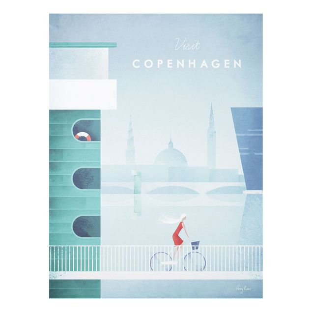 Print on forex - Travel Poster - Copenhagen