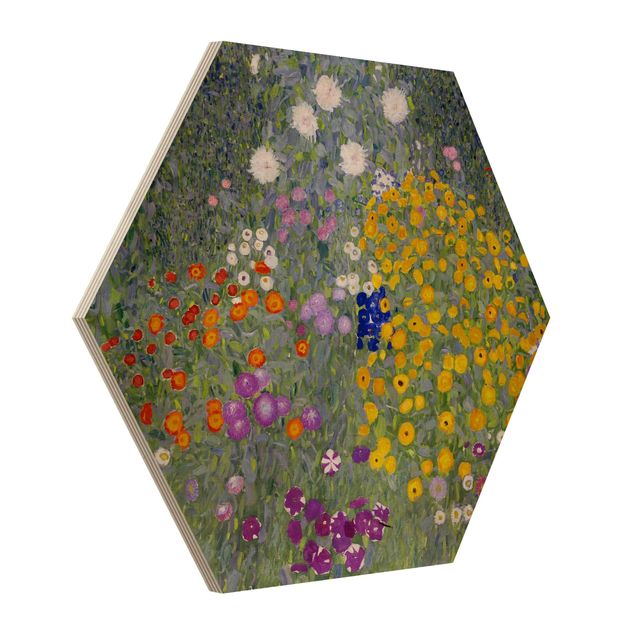 Wooden hexagon - Gustav Klimt - Cottage Garden
