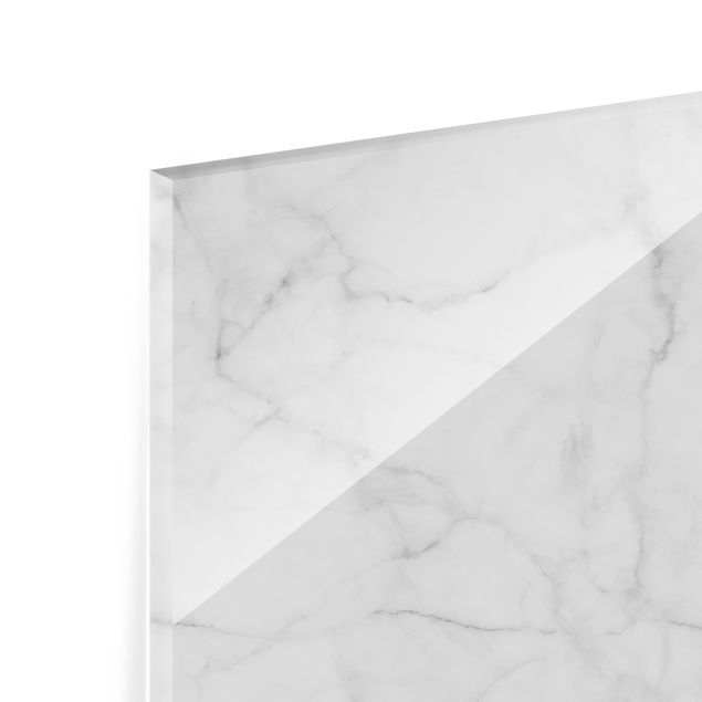 Glass Splashback - Bianco Carrara - Square 1:1