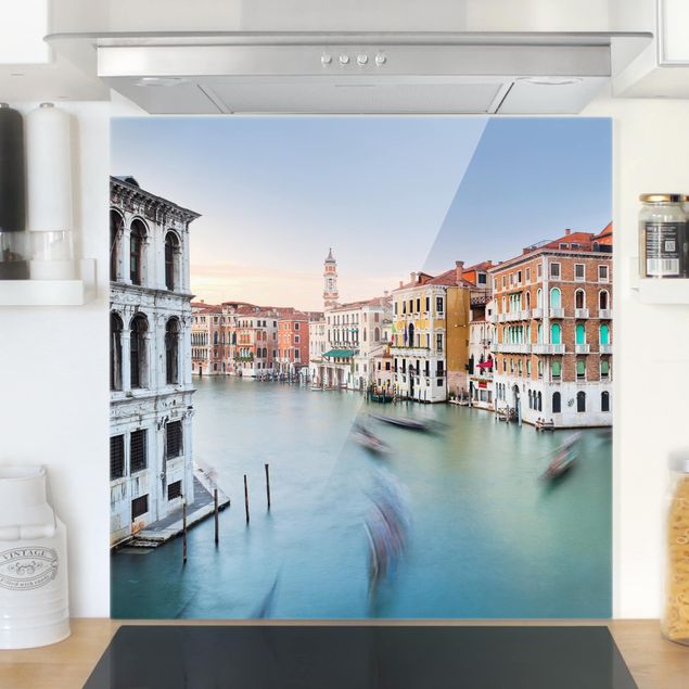 Glass splashback architecture and skylines Grand Canal View From The Rialto Bridge Venice