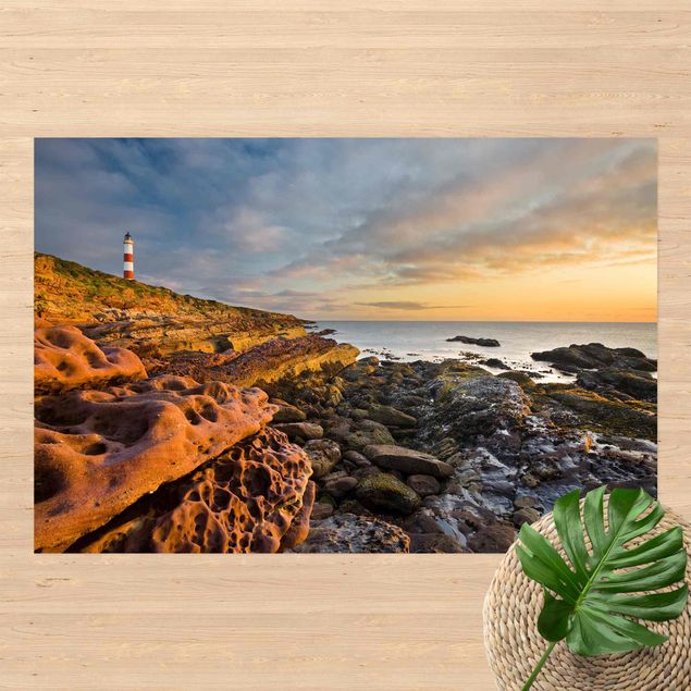 Balcony rugs Tarbat Ness Lighthouse And Sunset At The Ocean