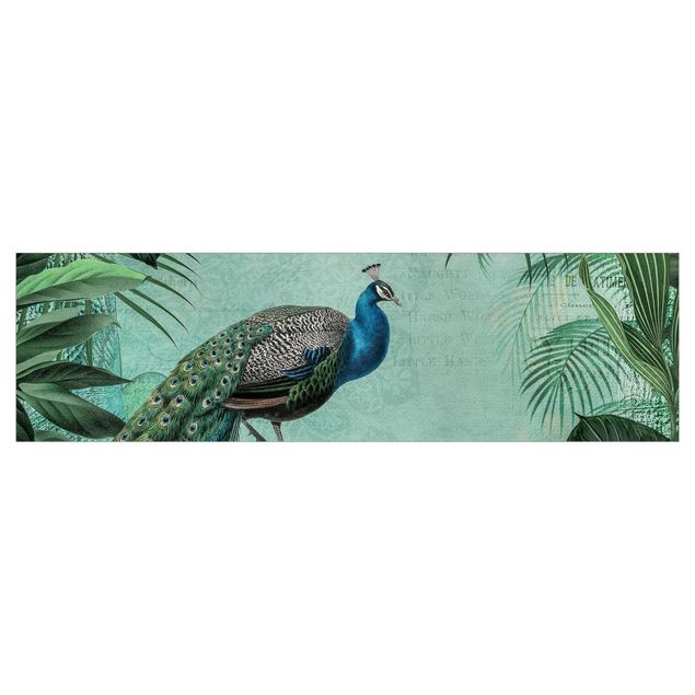 Kitchen wall cladding - Shabby Chic Collage - Noble Peacock