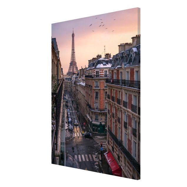 Magnetic memo board - The Eiffel Tower In The Setting Sun