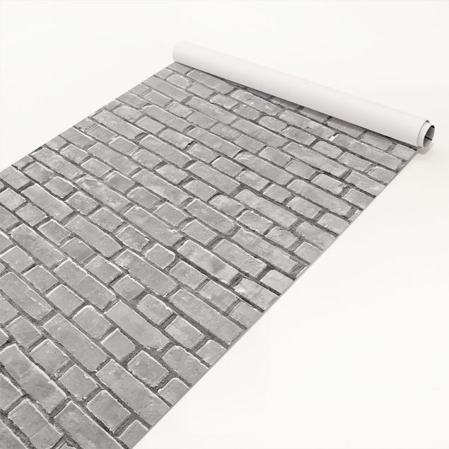 Adhesive film - Brick Tiles Black