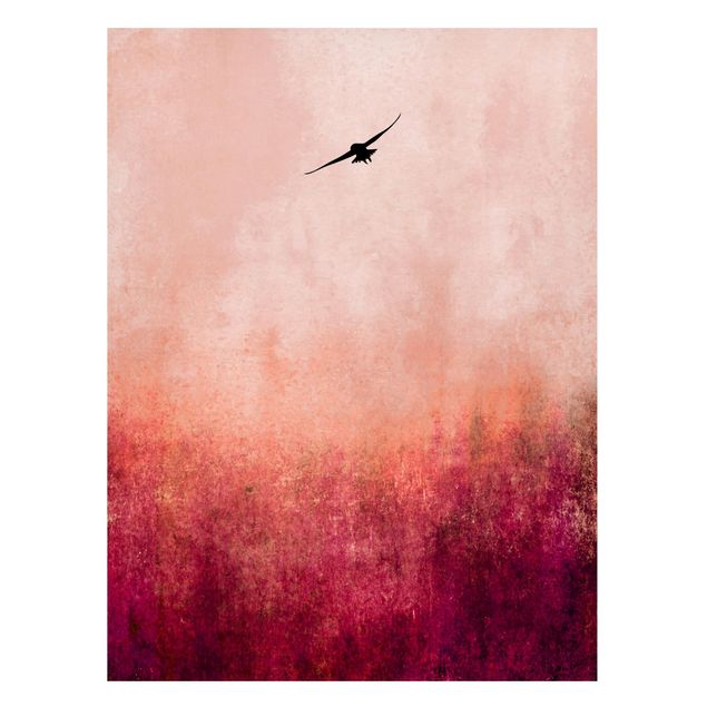 Magnetic memo board - Bird In Sunset