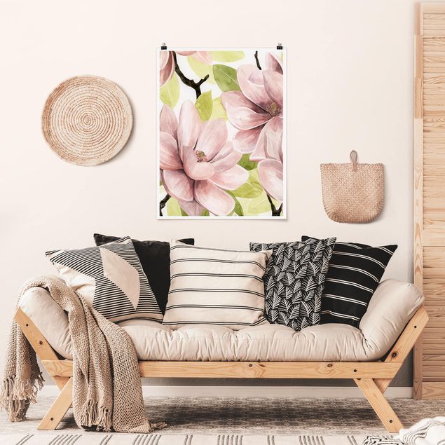 Poster flowers - Magnolia Blushing II