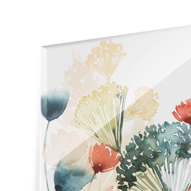 Glass Splashback - Wild Flowers In Summer I - Square 1:1