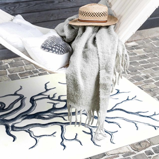 Outdoor rugs Stranded Goods In Navy IV