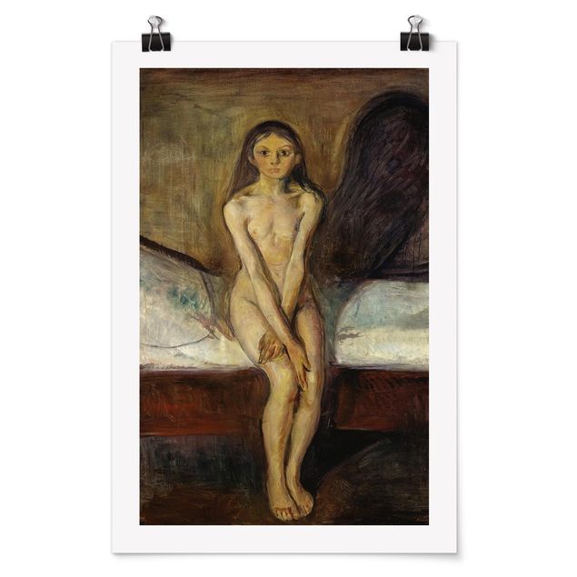 Poster art print - Edvard Munch - Puberty