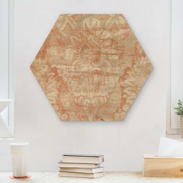 Wooden hexagon - Ornament Tissue I
