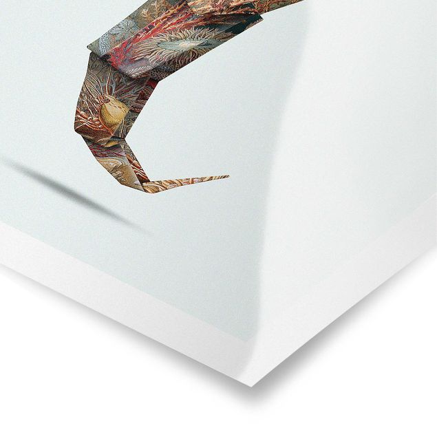 Poster - Origami Seahorse