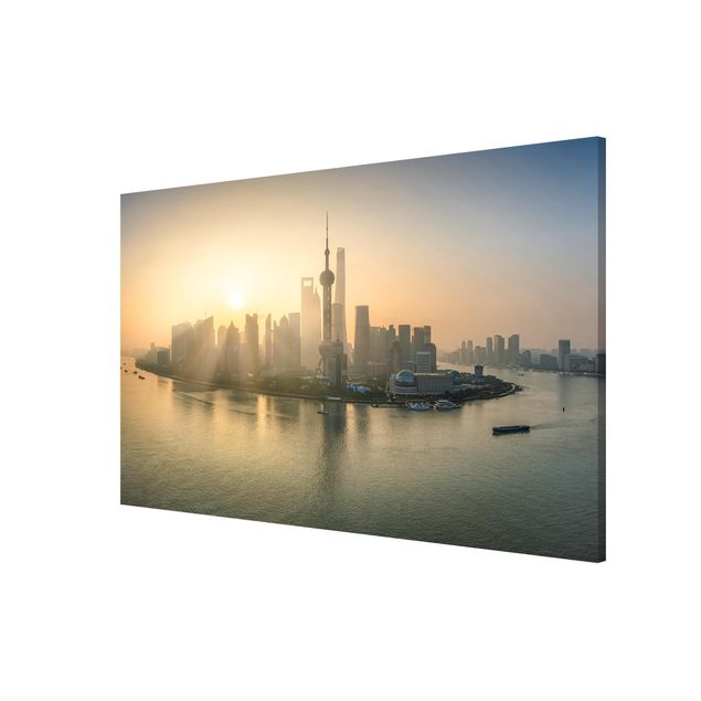Magnetic memo board - Pudong At Dawn