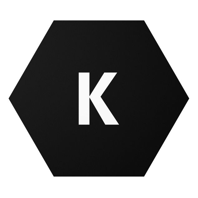 Forex hexagon - Letter Black K