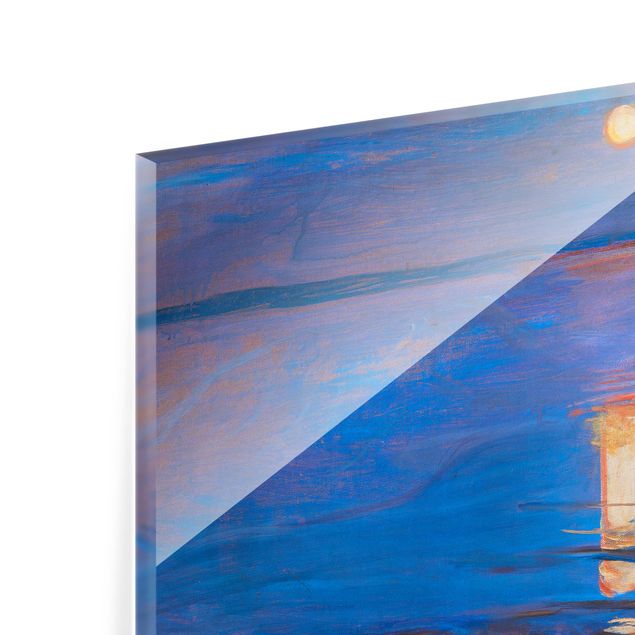 Glass Splashback - Edvard Munch - Summer Night On The Sea Beach - Square 1:1