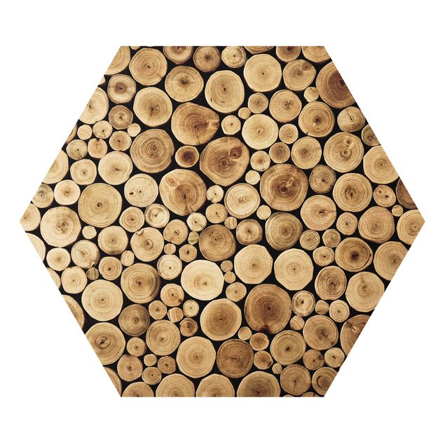 Alu-Dibond hexagon - Homey Firewood