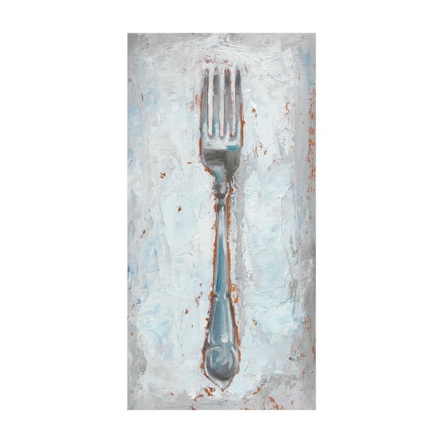 grey rugs for living room Impressionistic Cutlery - Fork