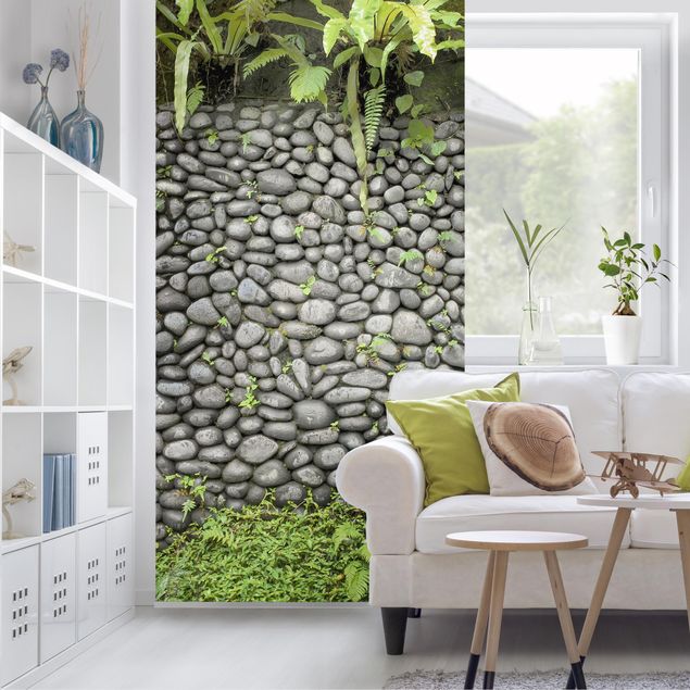 Room divider - Stone Wall With Plants