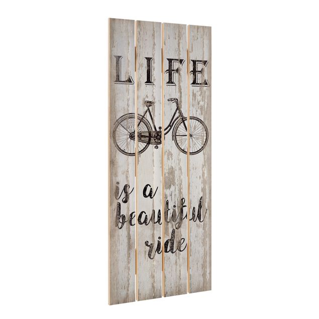 Print on wood - Beautiful Ride
